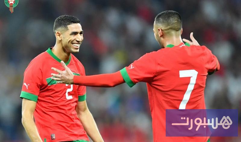 حكيمي وزياش أكثر لاعبي المنتخب المغربي مشاركة في كأس العالم - هسبورت