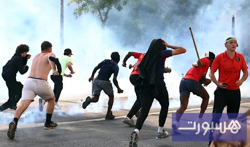 اعتقال 45 شخصا بعد أعمال عنف خلال الاحتفالات بفوز باريس سان جيرمان - هسبورت