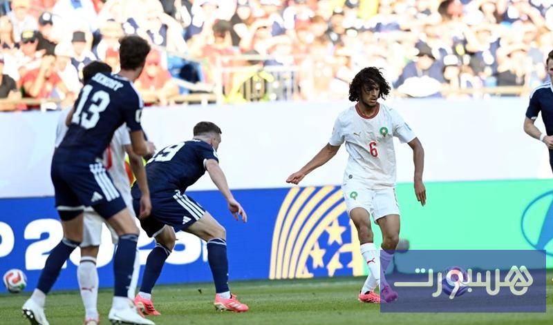 ريال مدريد الإسباني يراقب موهبة المنتخب المغربي بوعدي خلال مواجهة اسكتلندا - هسبورت