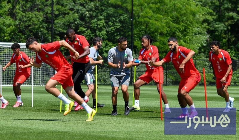 المنتخب الوطني يجري آخر حصة بنيوجيرسي ويشد الرحال إلى بوسطن - هسبورت