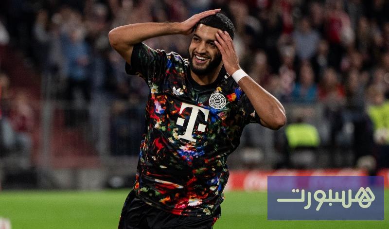 الصيباري يسجل أول أهدافه في البوندسليغا في اكتساح بايرن ليونيون برلين - هسبورت