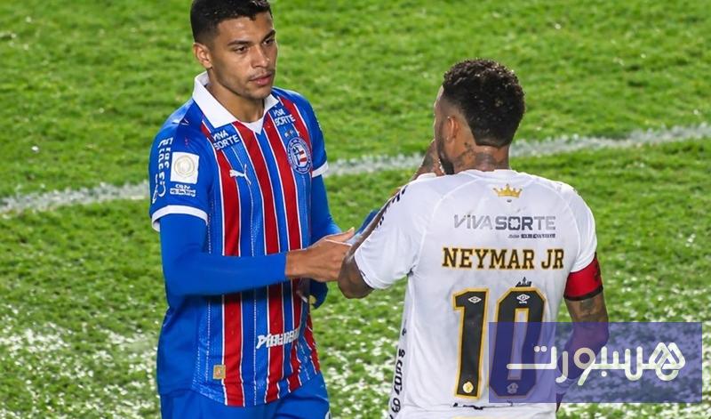 إيقاف نيمار لمباراتين بسبب تغطية فمه خلال مباراة في الدوري البرازيلي - هسبورت