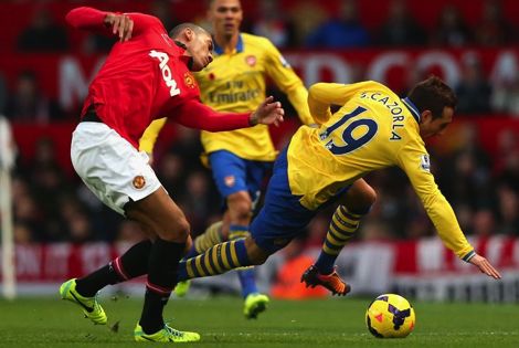 "قمّة الدوري الانجليري بين أرسنال "المرعوب" واليونايتد "المنحوس