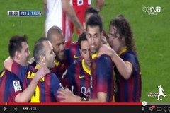 رباعية برشلونة على ألميريا