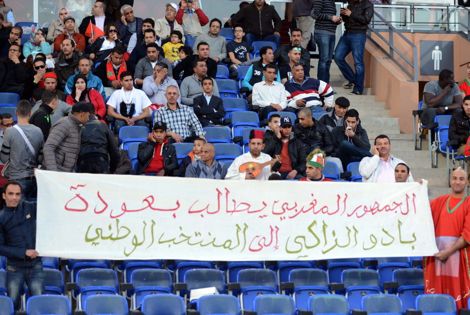 المغاربة يَهجُرون "أسود الأطلس" ويُطالبون بِعَودة بادو الزاكي