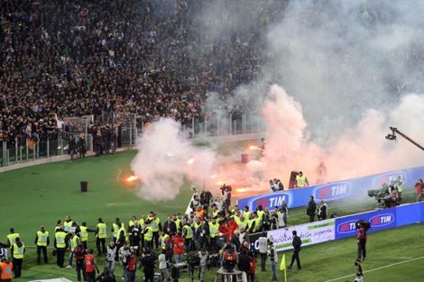 إطلاق نار وإصابات خطيرة في نهائي كأس إيطاليا لكرة القدم