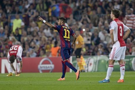 برشلونة يستعد للكلاسيكو بثلاثية في شباك أياكس امستردام