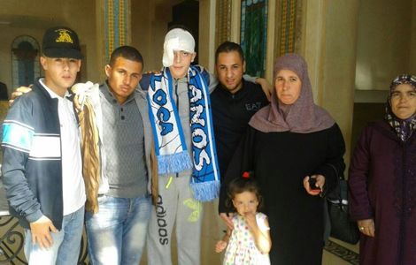 فصيل "هيركوليس" يحتفل بشفاء المشجع الطنجاوي