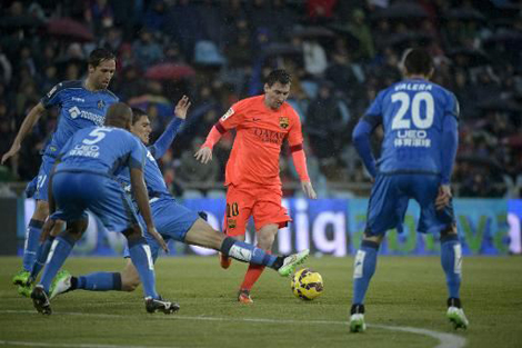 برشلونة يسقط في فخ التعادل مع خيتافي