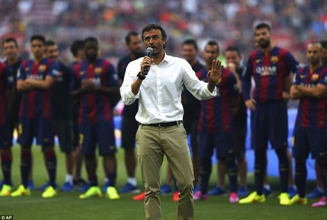 جماهير برشلونة تطالب بإقالة إنريكي وعودة الحرس القديم