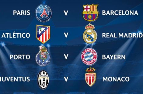الريال يواجه الأتليتيكو وبرشلونة يصطدم بالـ PSG في دوري الأبطال