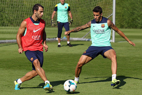 الحدادي يعود لتدريبات برشلونة الجماعية