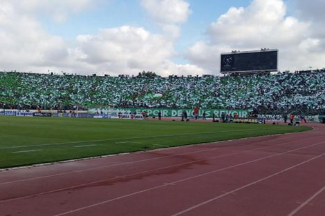 تيفو "خيالي" للرجاء أمام وفاق سطيف