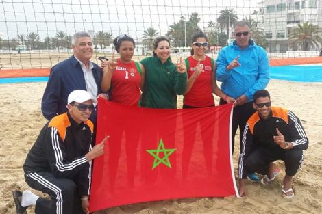 منتخب كرة الطائرة الشاطئية إناث يفوز بالبطولة العربية بالأردن