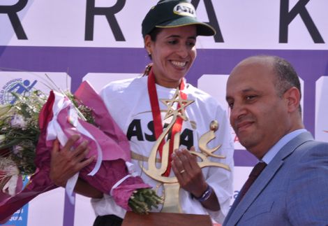 المغربية كلثوم بوعسرية تفوز بدورة 2015 لماراطون بيروت الدولي
