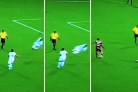 أغرب تدخّل عنيف في تاريخ كرة القدم..ضدّ الفراغ!!