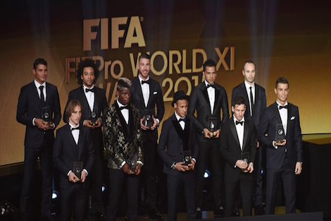 برشلونة والريال يسيطران على تشكيلة سنة 2015