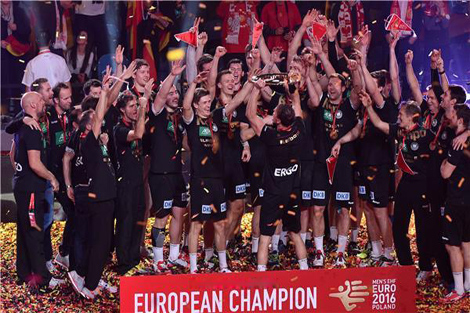 منتخب ألمانيا يتوج ببطولة أوروبا لكرة اليد