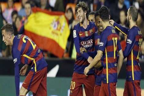 برشلونة يتعادل مع فالنسيا ويصعد لنهائي الكأس