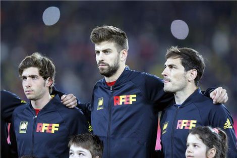 لاعب برشلونة يتمنى المشاركة في أمم أوروبا