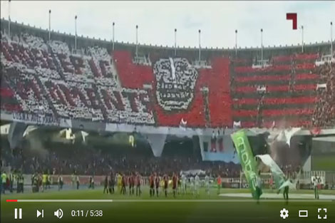 تيفو جماهير اتحاد العاصمة والمولودية