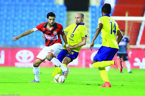 النصر يصعد في أبطال آسيا رغم خسارته من تراكتور