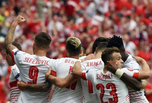 هدف شار يمنح سويسرا الفوز على ألبانيا في  كأس أمم أوروبا