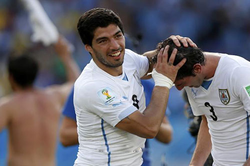 سواريز يغيب عن وديتي بولندا والنمسا