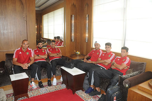 بعثة المنتخب الوطني تغادر المغرب في اتجاه ألبانيا