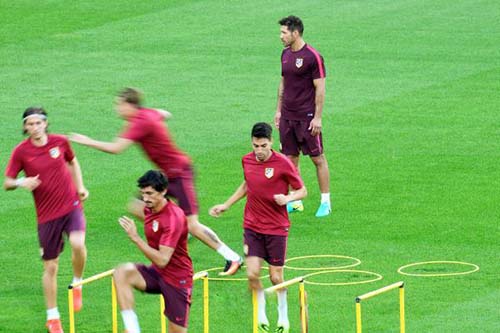 أتلتيكو مدريد يواصل تحضيراته لمواجهة فياريال