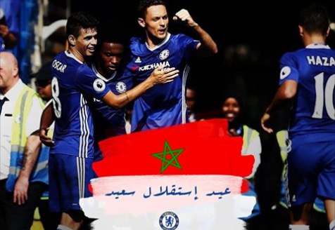 تشيلسي يهنئ المغاربة بذكرى عيد الاستقلال