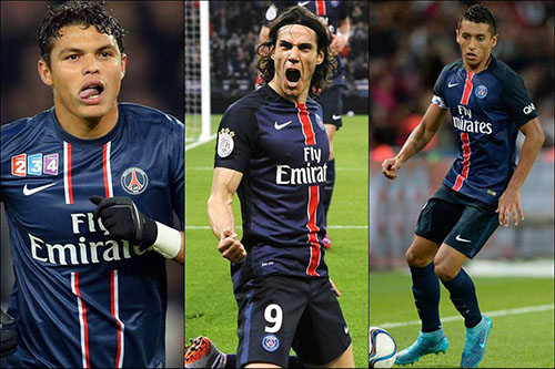 ثلاث لاعبين من الـ PSG بقائمة الفريق المثالي لـ"ليكيب"