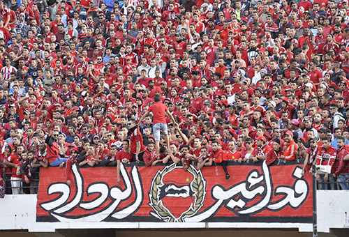 هدية خاصة من فريق شباب الخليل الفلسطيني لجمهور الوداد‎