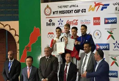 المغربي باسل يخسر نهائي بطولة كأس الرئيس للتايكوندو