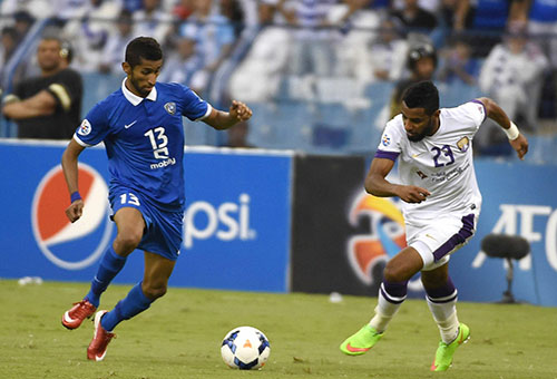 التعادل يخيم على مباراة العين الإماراتي والهلال السعودي