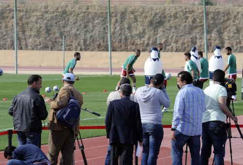 المنتخب يخوض حصّة تدريبية مفتوحة أمام الإعلام‎