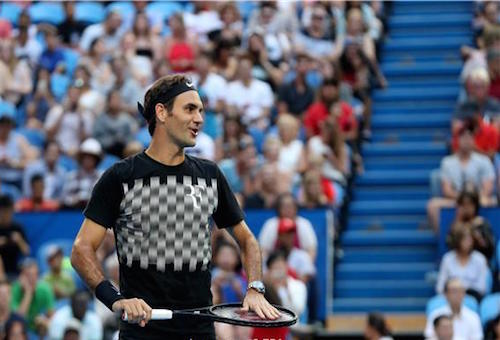 فيدرير يتدرب في ملبورن