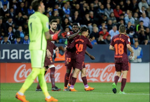 في غياب ميسي.. برشلونة يعبر ملقا بسهولة ويعزز صدارته للدوري الإسباني