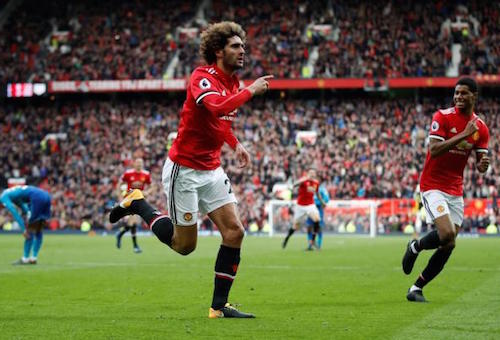 فيلايني يقود مانشسر يونايتد لتحقيق فوز قاتل على الآرسنال في الدوري الإنجليزي