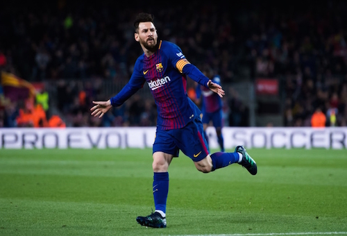 "هاتريك" ميسي يقود برشلونة للفوز على ليغانيس