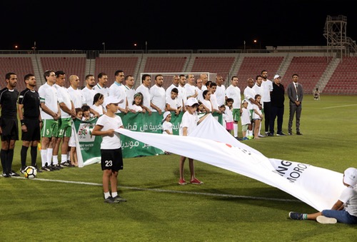 قداماء "العنابي" و"الأسود" في مباراة استعراضية بالدوحة دعما لـ"موروكو2026"