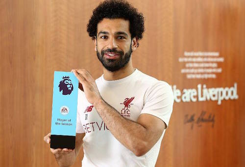 صلاح يتوج بجائزة لاعب الموسم من رابطة الدوري الإنجليزي