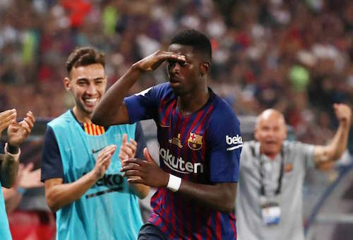 ديمبيلي ينقذ برشلونة من "كمين" بلد الوليد في الدوري الإسباني