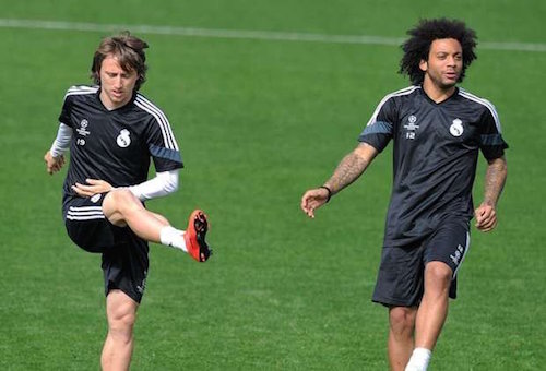 مارسيلو يتدرب مع بدلاء ريال مدريد