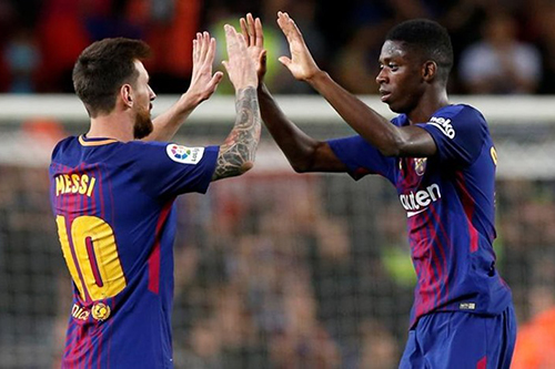 ديمبيلي ينقذ برشلونة من الخسارة أمام أتلتيكو مدريد في آخر دقيقة