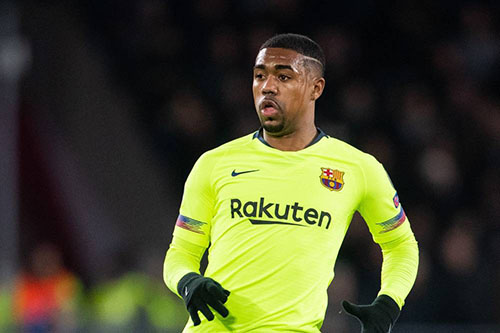 برشلونة يبدي قلقه من إصابة البرازيلي مالكوم