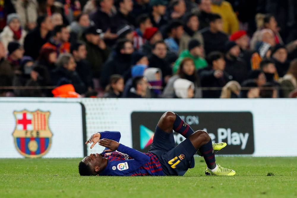 برشلونة يعلن رسميا مدة غياب عثمان ديمبيلي