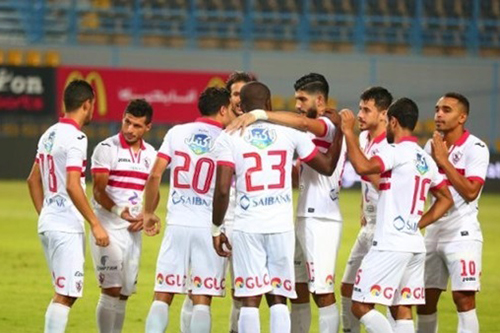 لاعبو الزمالك المصري يهنئون جماهيرهم بالفوز