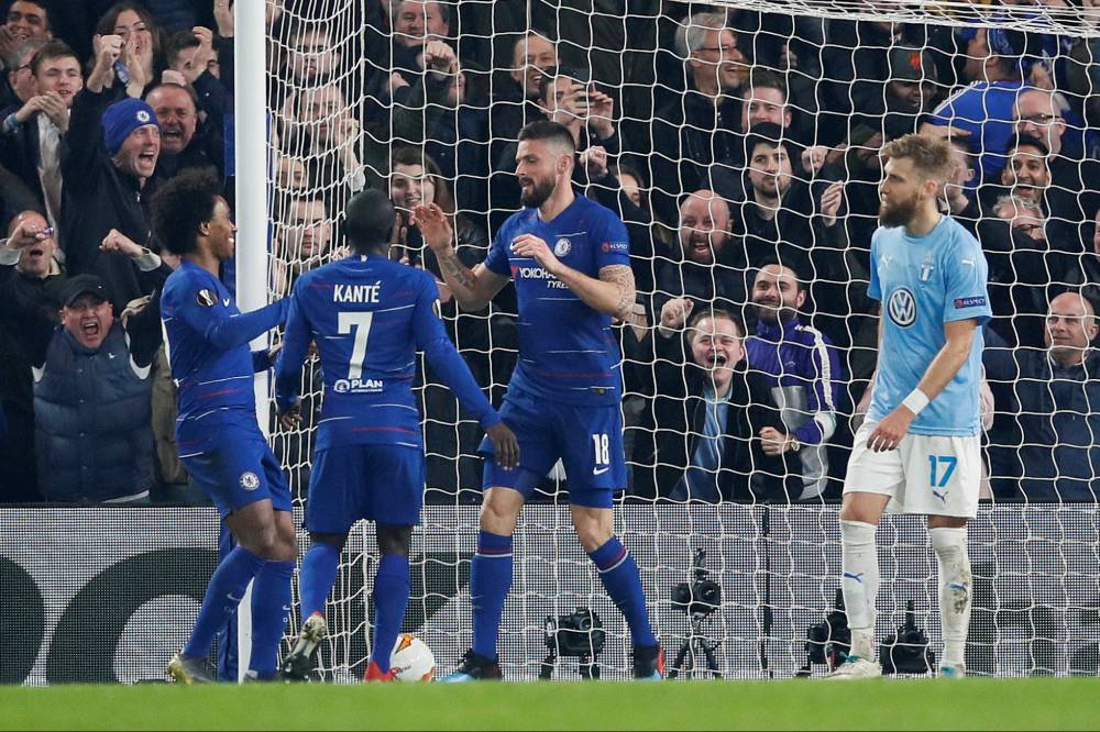 تأهل تشيلسي وإنتر لدور الـ16 بالدوري الأوروبي