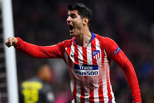 التواء في كاحل موراتا يهدد مشاركته أمام برشلونة